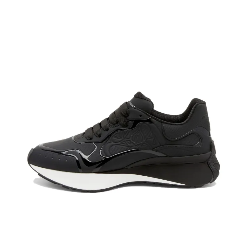 Alexander McQueen Sprint Runner Black White-0