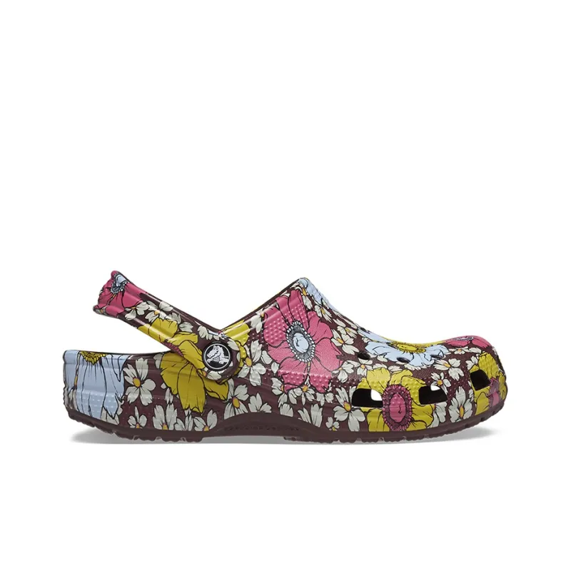 Crocs Classic Retro Floral Clogs 'Yellow Pink'-1