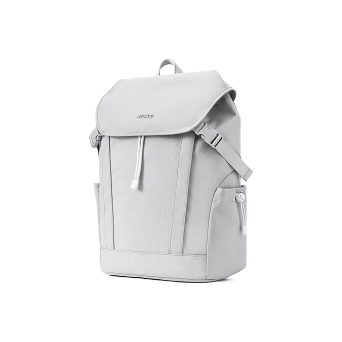 MR.ACE HOMME Polyester Laptop Backpack Regular Unisex Light Purple Gray-5