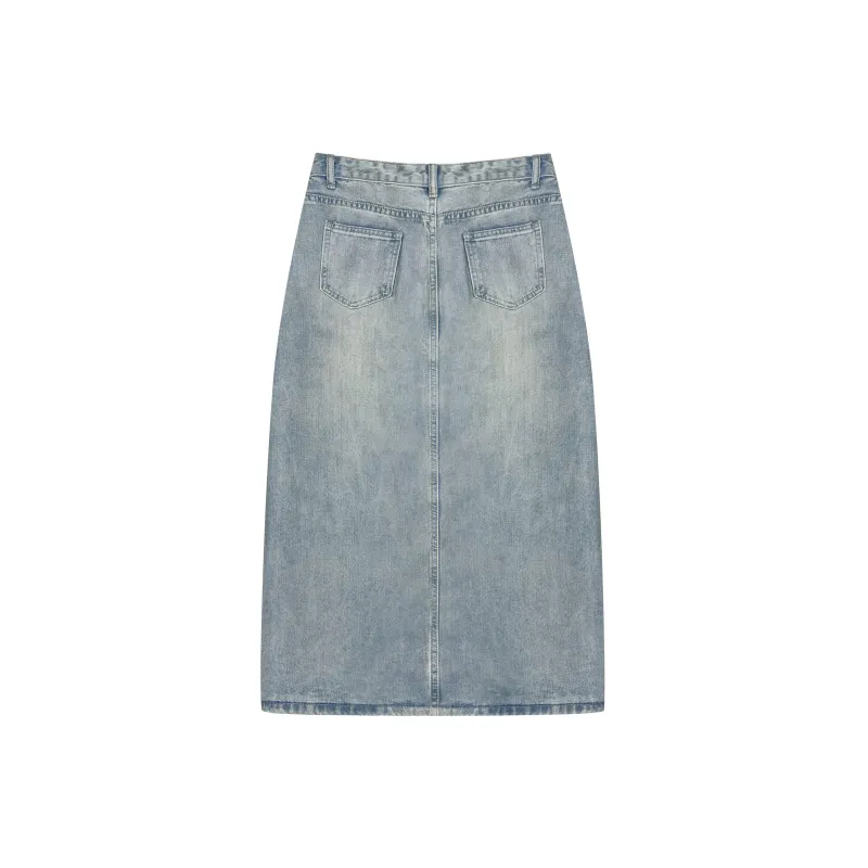FOREVER 21 Denim Long Skirts Women's-8