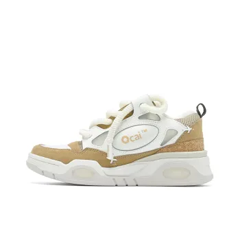 BONELESS x Ocai RETRO Collaboration Low Top Skateboard Shoes Unisex Cork Brown