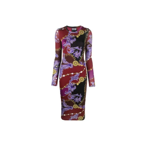 VERSACE Long-Sleeved Dresses Women's Red