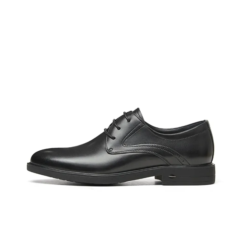 CAMEL Dress Shoes Men Low Top Black/Brown-0