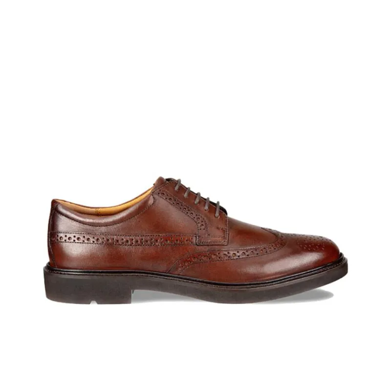 Ecco Dress Shoes Men Low Top Brown-1