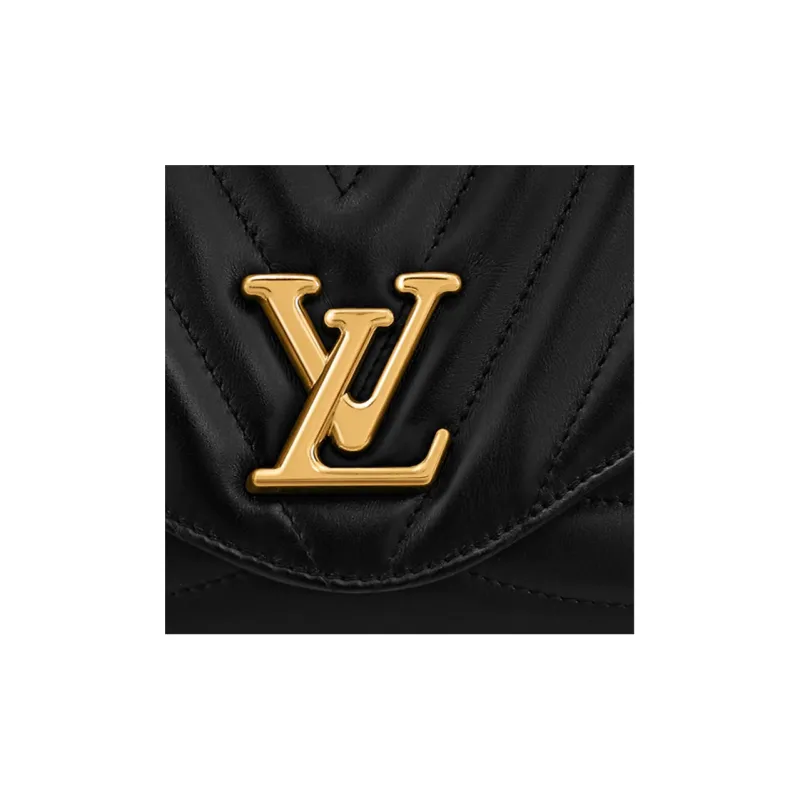 LOUIS VUITTON Lv New Wave Chain Bag Quilted Black-4