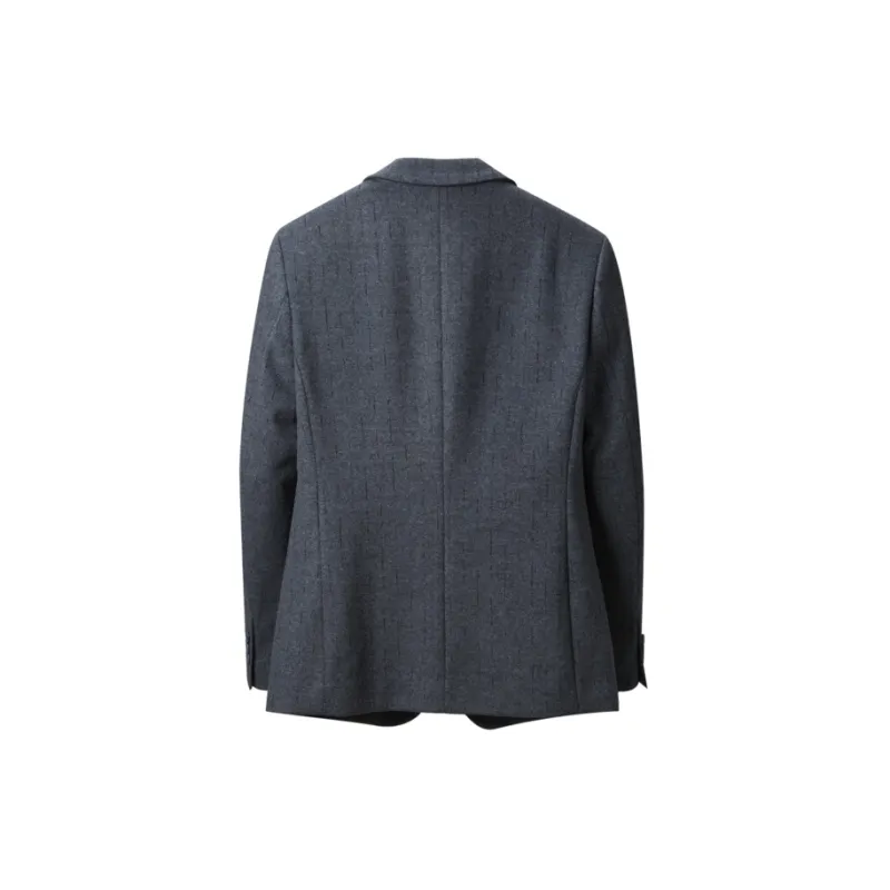 HLA Business Suits Men Blue Gray Stripes B0-1