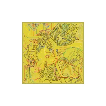 CH＇IN MELODY Silk Scarves Women's