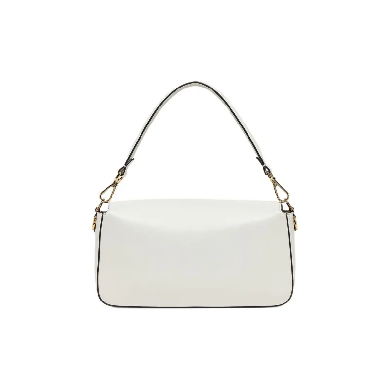 FENDI Baguette Calfskin Fanny Pack, Portable Crossbody Bag, Shoulder Bag Women's White-2