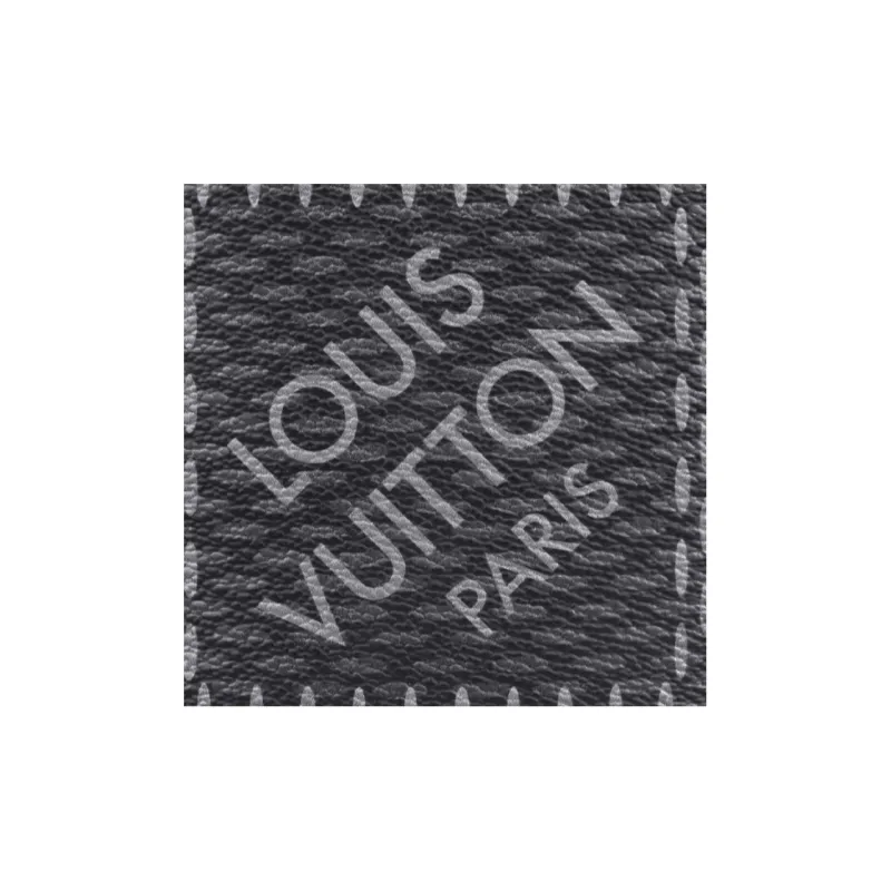 LOUIS VUITTON Canvas With Leather Handbag Cell Phone Pouch Men's Blue-7