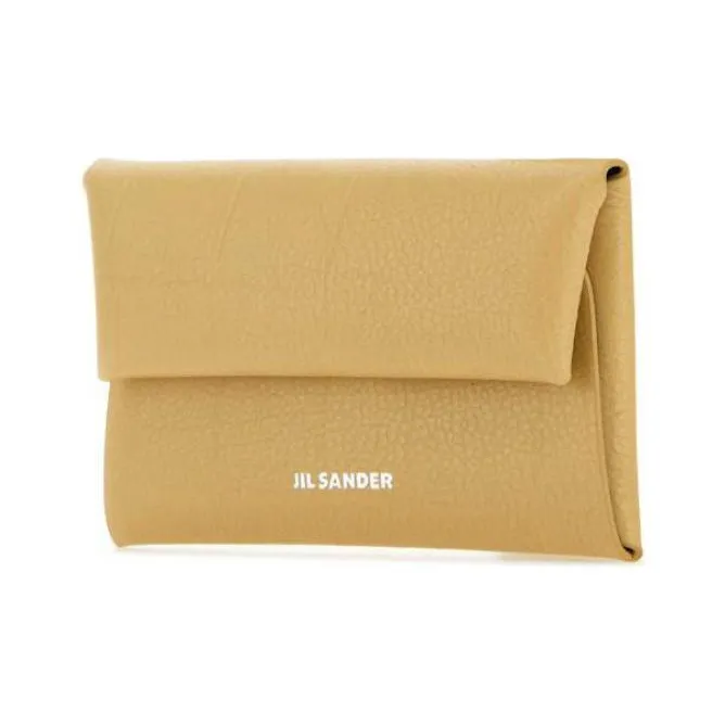 JIL SANDER Leather Wallet Women's Yellow-1