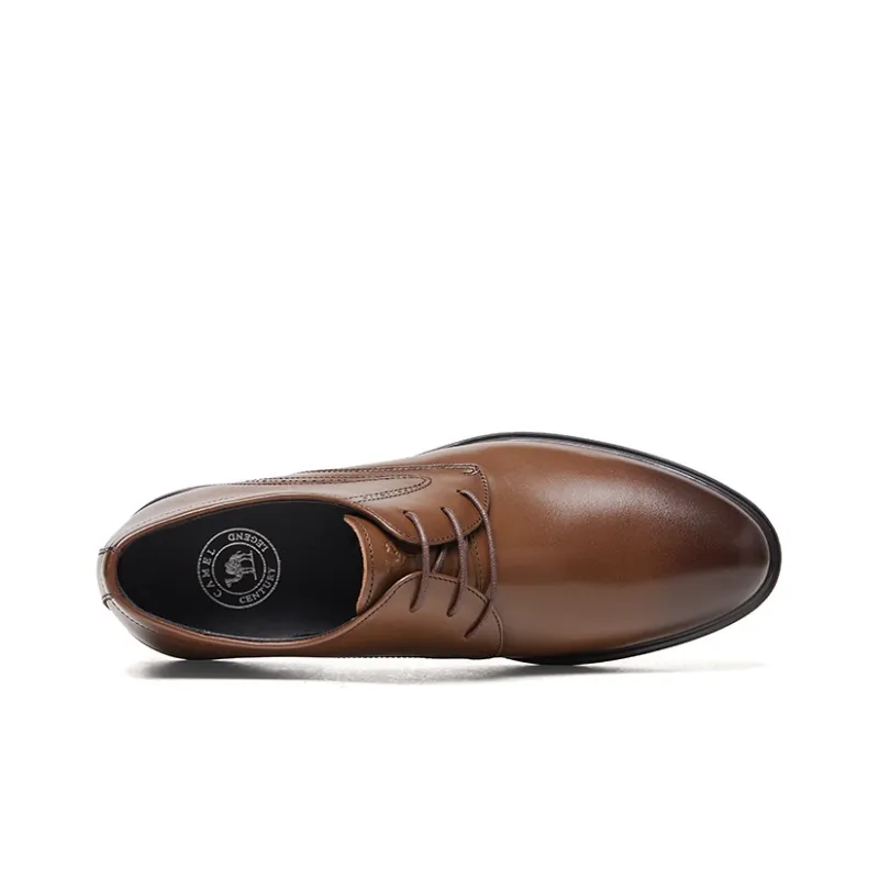 CAMEL Dress Shoes Men Low Top Black/Brown-9