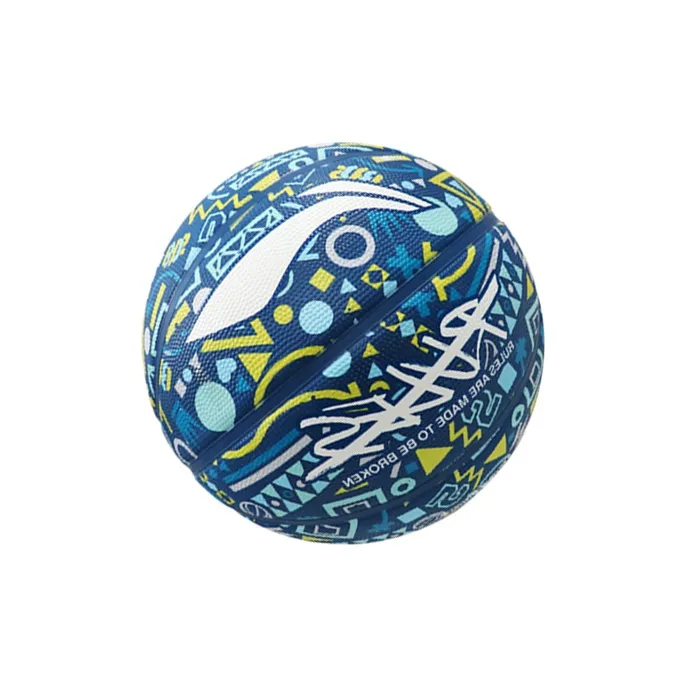 LiNing Rubber Basketball Blue Size 7 Training Unisex-2