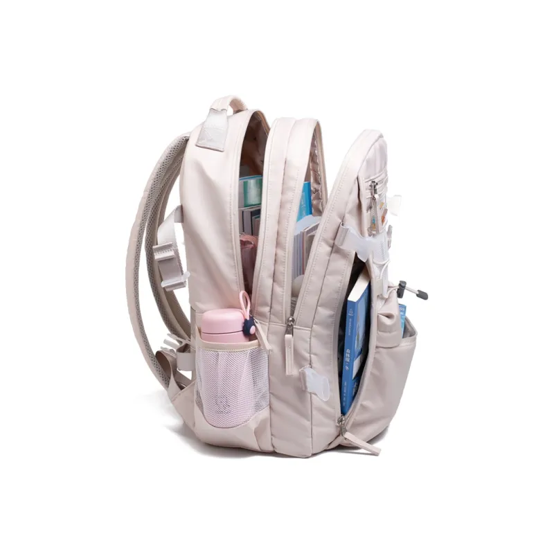 COWBONE Nylon Laptop Backpack Medium Size Unisex Ecru-3
