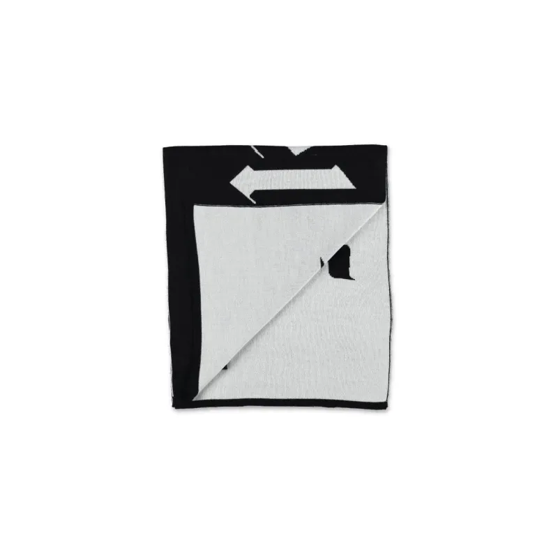 PALM ANGELS Logo Jacquard Scarf-1