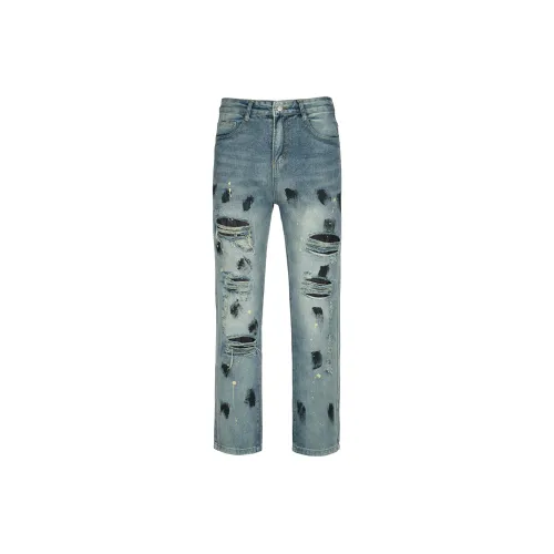 YearnObtainRainbow Jeans Unisex Blue