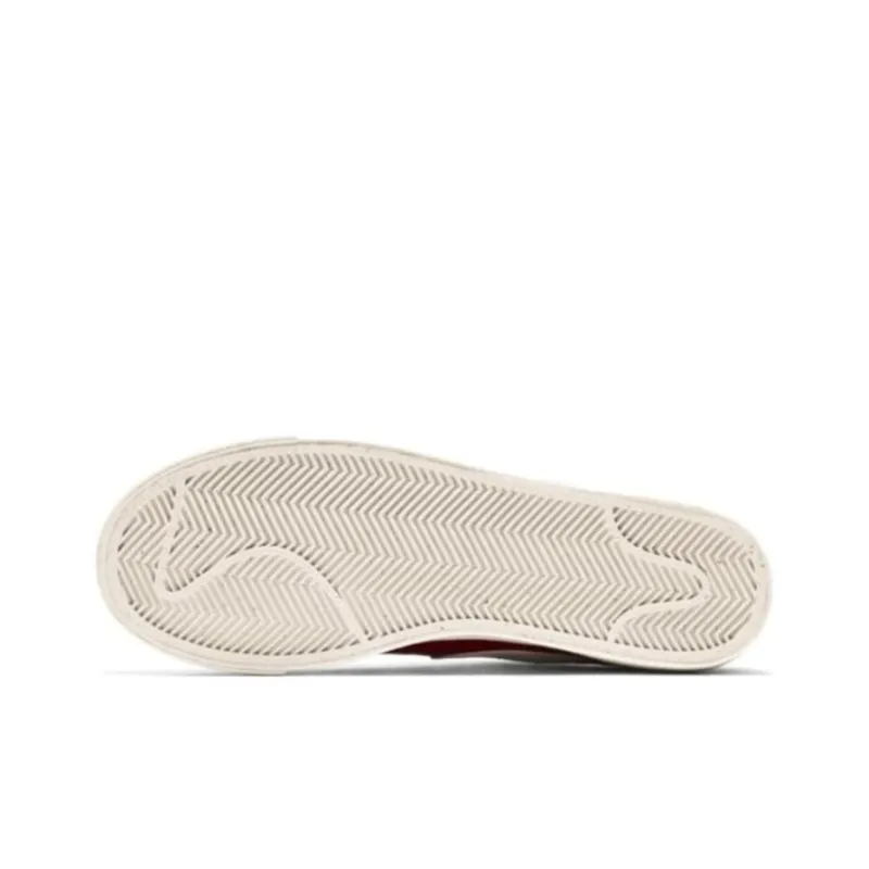 Nike Blazer Low Premium Slip-Resistant Coverage Low-Top Skateboard Shoes Women's Red White-5
