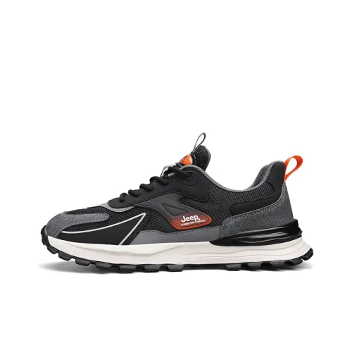 Jeep Running Shoes Men Low-Top Black