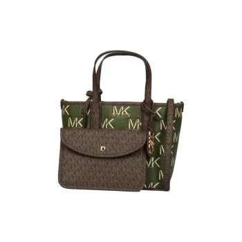 MICHAEL KORS Calfskin Tote Bag, Shopping Bag, Shoulder Bag, Handbag Women's Green