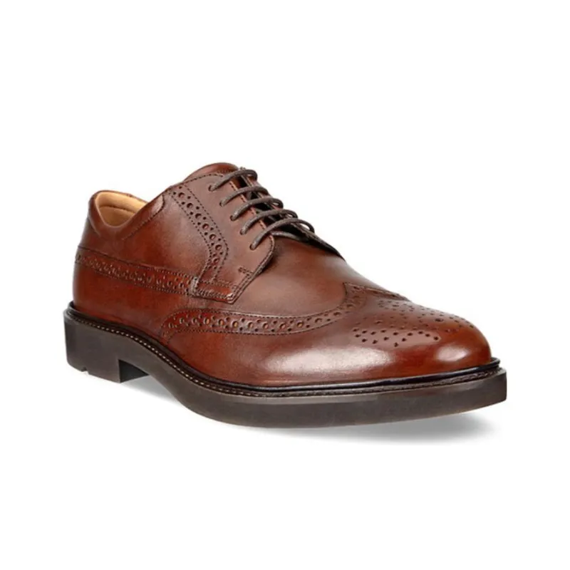 Ecco Dress Shoes Men Low Top Brown-2