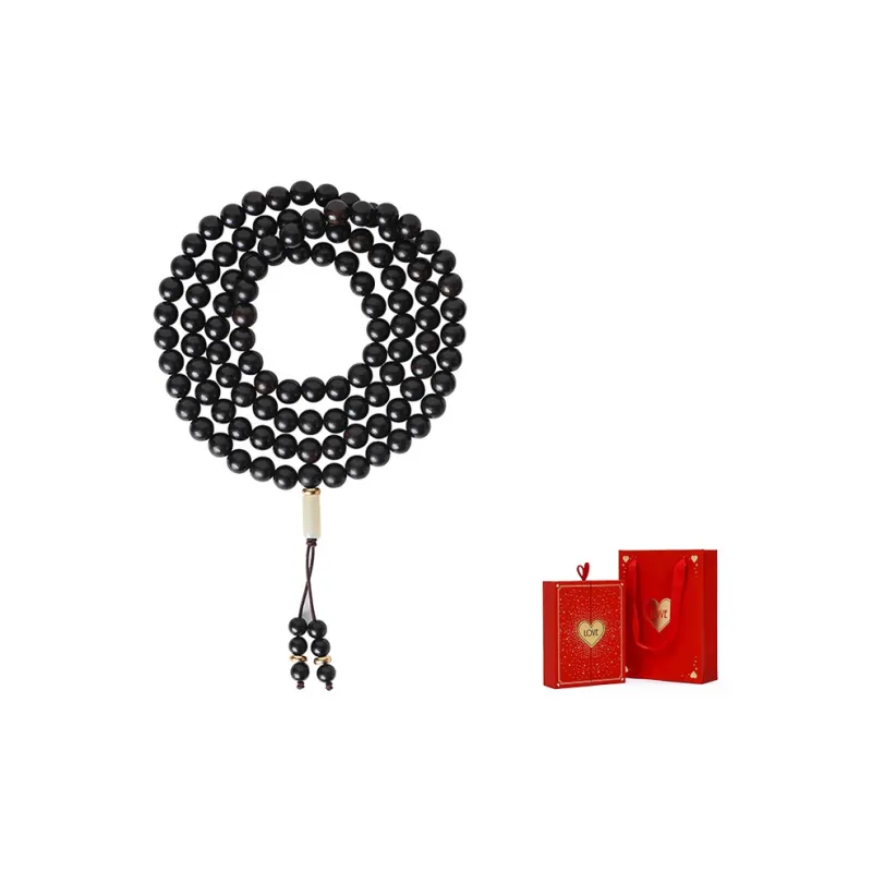 Qing Yi Individual Trendy Chinoiserie Multi-Wrap 108 Pcs Buddhist Bead Beaded Bracelet Unisex-6