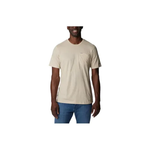 Columbia T-Shirts Men Fossil Gray