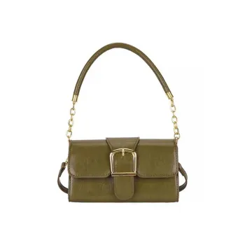 NOMK PU Messenger Bag Shoulder Bag Small Square Bag Tote Bag Portable Crossbody Bag Shoulder Bag Women's Green
