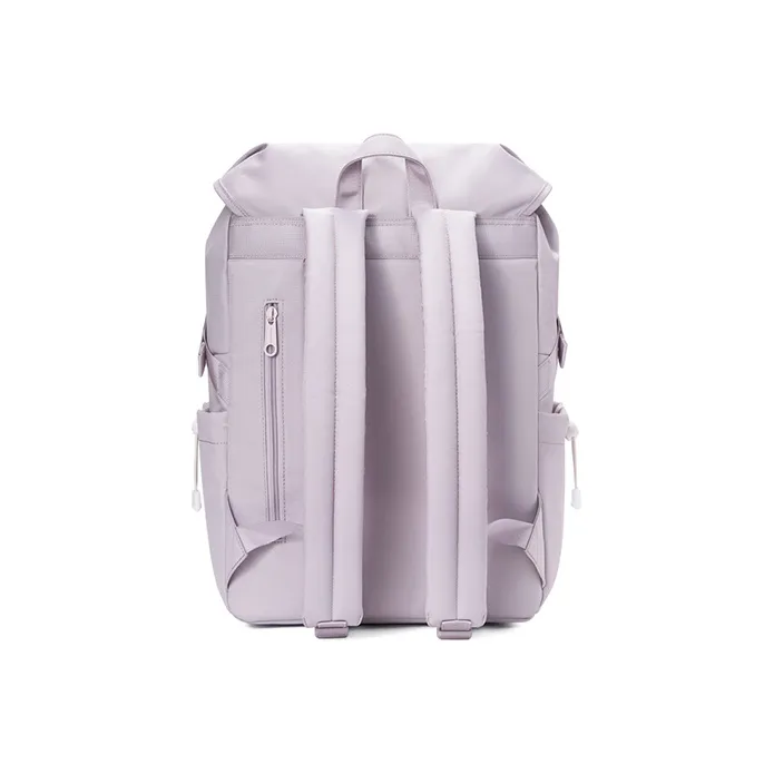 MR.ACE HOMME Polyester Laptop Backpack Regular Unisex Light Purple Gray-3