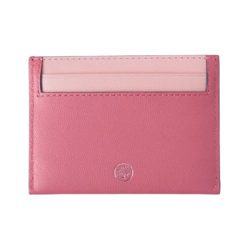 Mulberry Smooth Calf Leather Card Holder Women's Geranium Pink-1