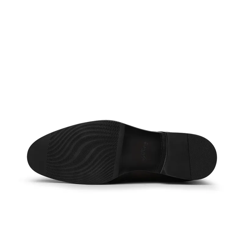 GOLDLION Dress Shoes Men Low Top Black/Brown-9