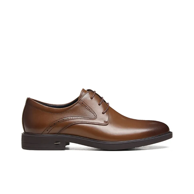 CAMEL Dress Shoes Men Low Top Black/Brown-7