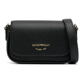 EMPORIO ARMANI Polyester Portable Crossbody Bag, Shoulder Bag Women's Black