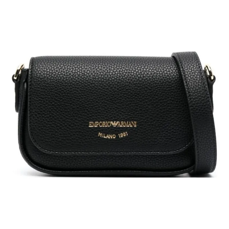 EMPORIO ARMANI Polyester Portable Crossbody Bag, Shoulder Bag Women's Black-0