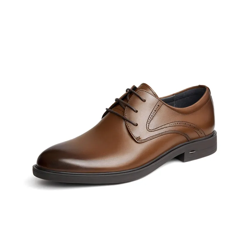 CAMEL Dress Shoes Men Low Top Black/Brown-8