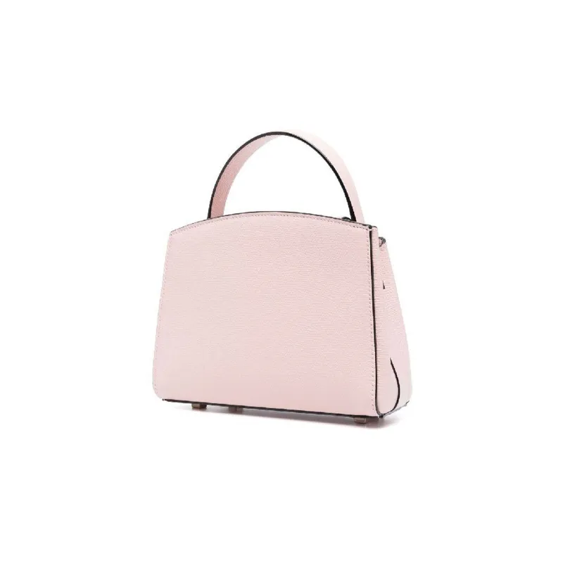 Valextra Iside Leather Shoulder Bag, Crossbody Bag, Handbag Women's Pink-1
