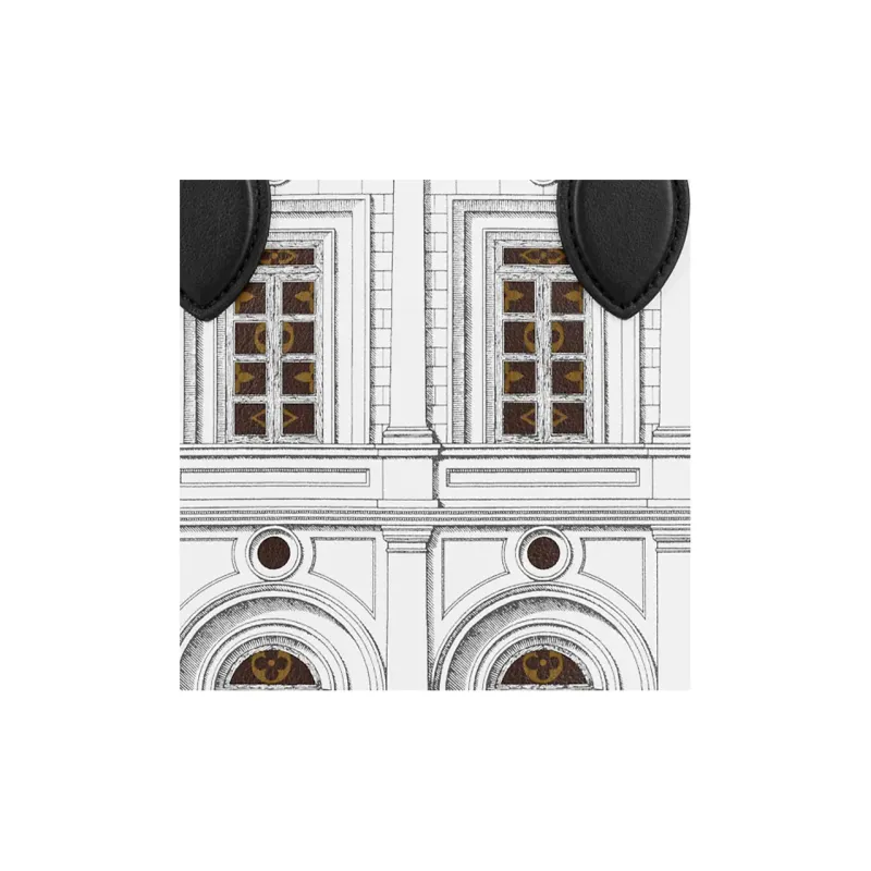 LOUIS VUITTON X Fornasetti Onthego Mm Black/White Calfskin-4
