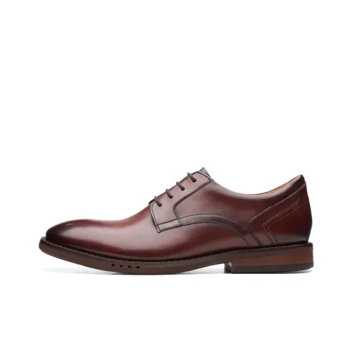 clarks Un Hugh Lace Leather Derby Shoes