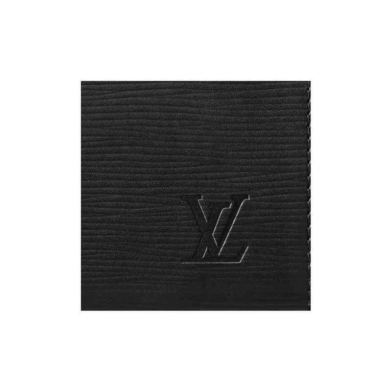 LOUIS VUITTON Zippy Leather Wallets Men's Black-4