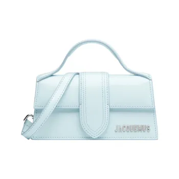 Jacquemus Le Bambino Cow Leather Shoulder Bag, Crossbody Bag, Handbag Small Size Women's Light Blue