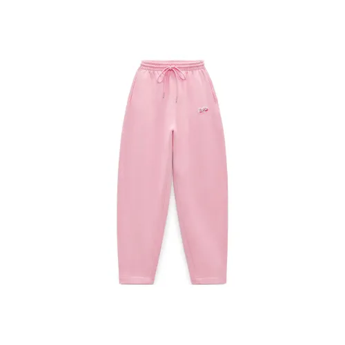 Barbie ZARA X Barbie Co-brand Knitted Sweatpants Women's Pink