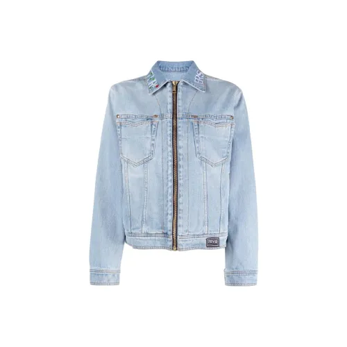 VERSACE JEANS COUTURE Denim Jackets Women's Blue