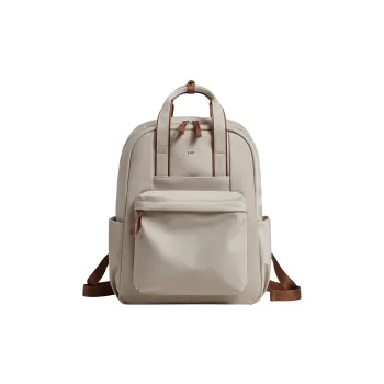 LEFF Fabric Backpack Large Size Women's Milk Tea Apricot