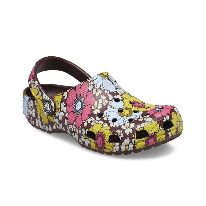 Crocs Classic Retro Floral Clogs 'Yellow Pink'-2