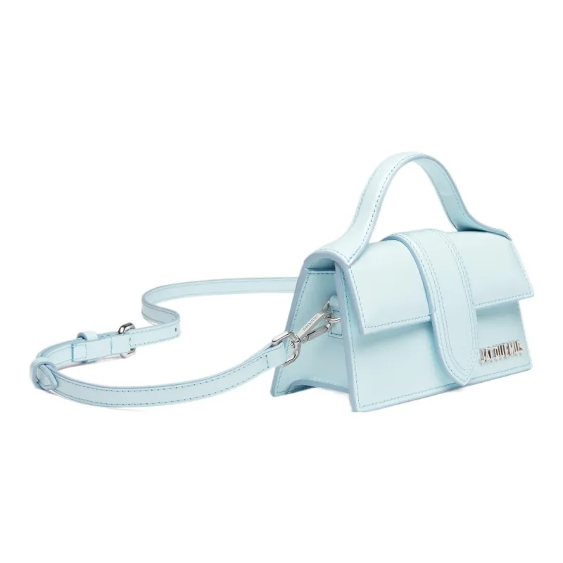 Jacquemus Le Bambino Cow Leather Shoulder Bag, Crossbody Bag, Handbag Small Size Women's Light Blue-1
