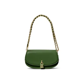 MICHAEL KORS Mila Leather Shoulder Bag Women's Jasper