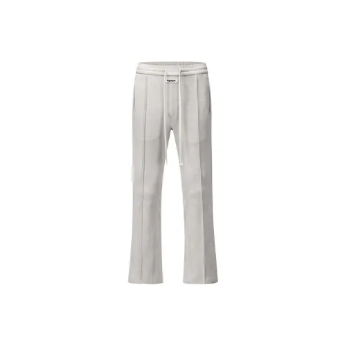 BLACK OF EXIT Casual Pants Unisex Light Gray