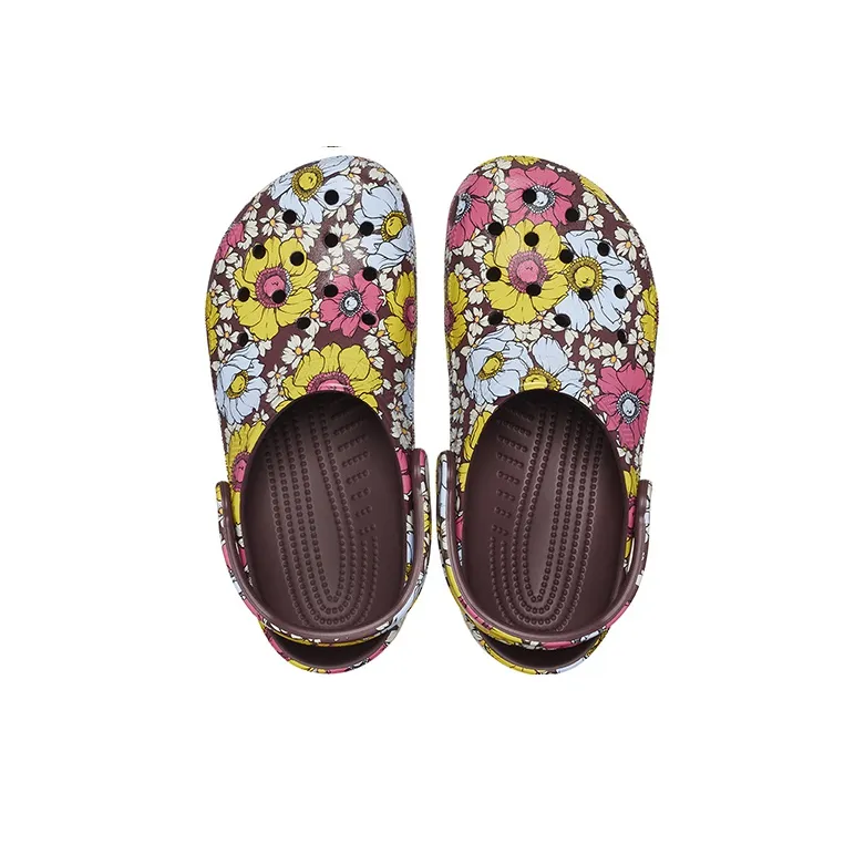Crocs Classic Retro Floral Clogs 'Yellow Pink'-3