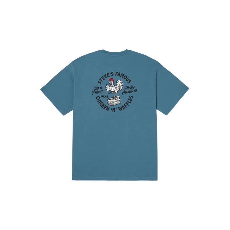 Vans CHICKEN WAFFLE T-Shirt Men's Blue Stone-1