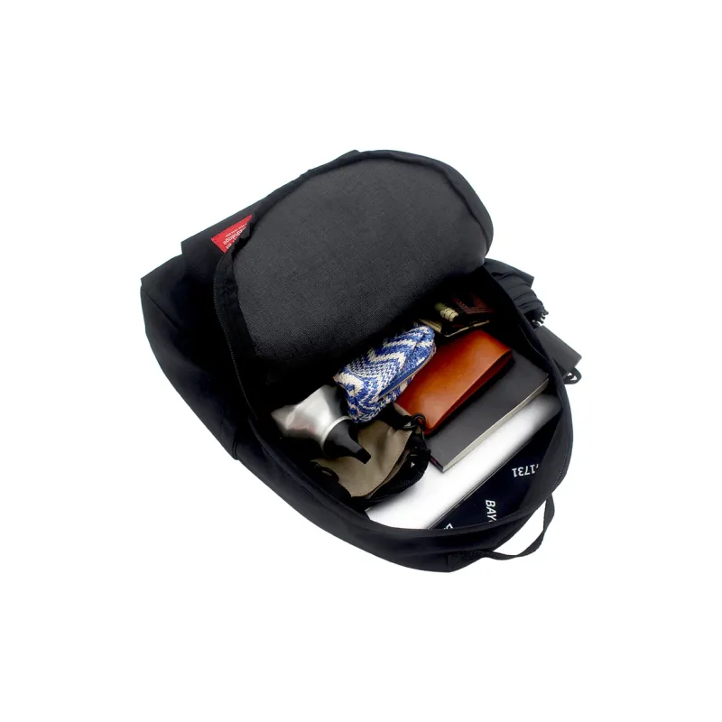 Manhattan Portage Cudu Fabric Backpack Medium Size Unisex Black-5