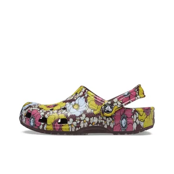 Crocs Classic Retro Floral Clogs 'Yellow Pink'