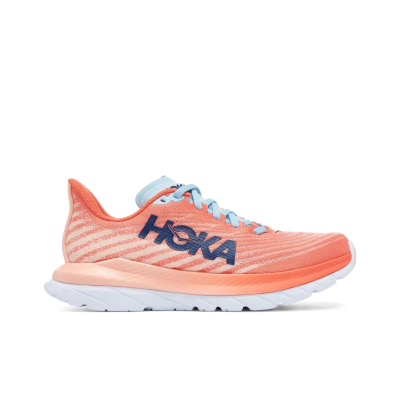 HOKA ONE ONE Mach 5 Cushioning Breathable Rebound Low-Top Running Shoes Women's Orange-1